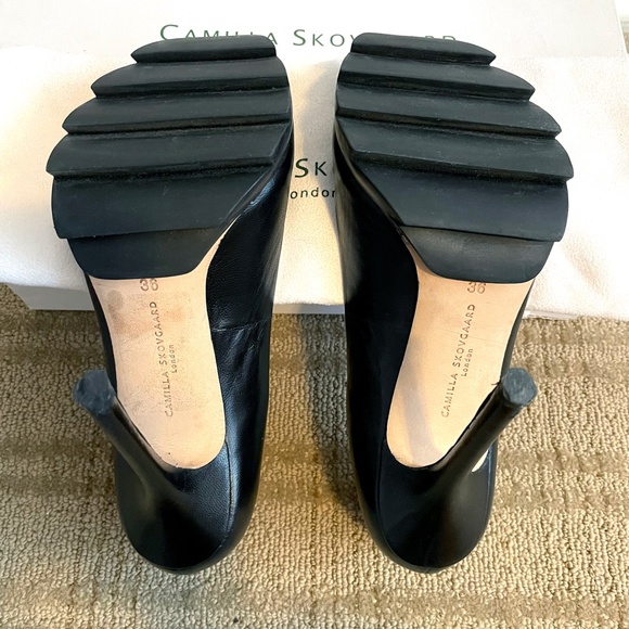 Camilla Skovgaard Leather Pumps, with Stiletto Heels and Saw Platforms - Picture 5 of 13